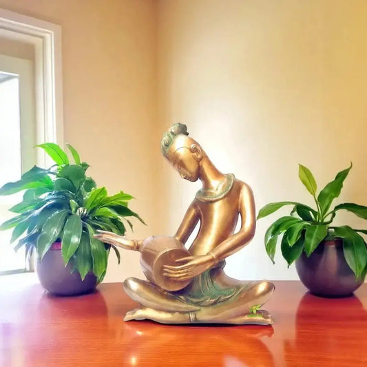 How Brass Musician & Dholak Figurines Bring Serenity, Luxury, and Timeless Elegance to Your Home