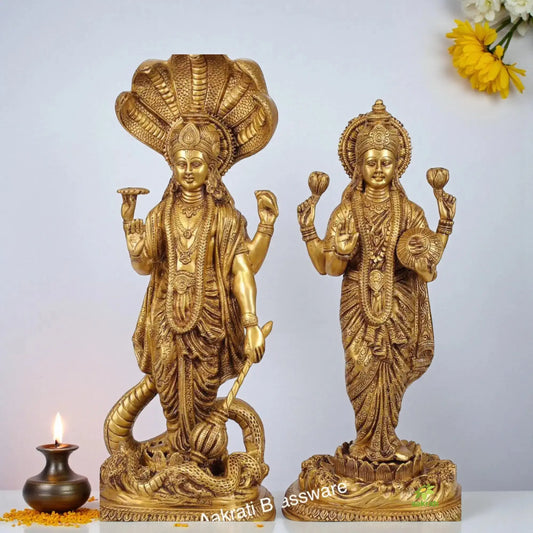 How a Laxmi Narayan Brass Standing Statue Brings Serenity, Prosperity & Luxury to Your Home