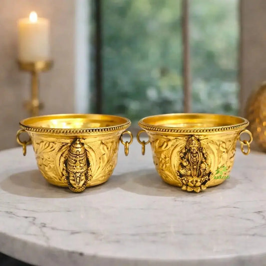 Why Brass Lakshmi Balaji Bowl Figurines Are Becoming a Must-Have for Calm Luxury Interiors