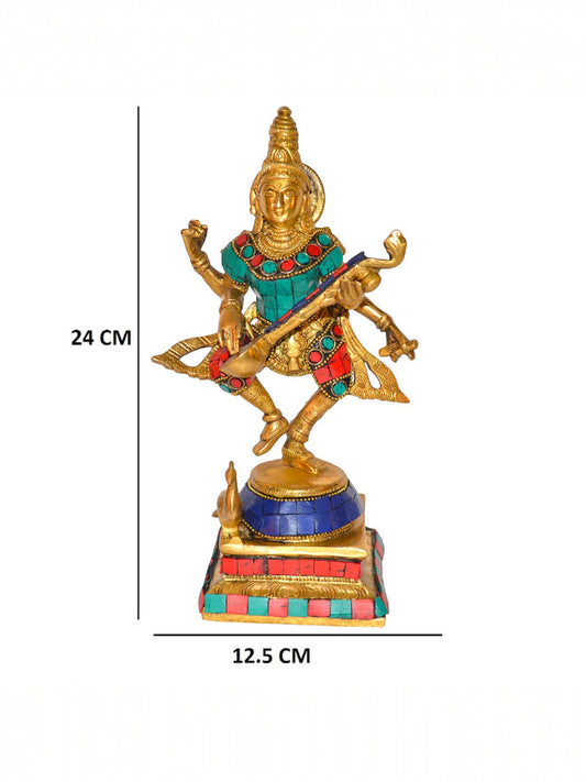 Standing Hindu Goddess Saraswati Statue