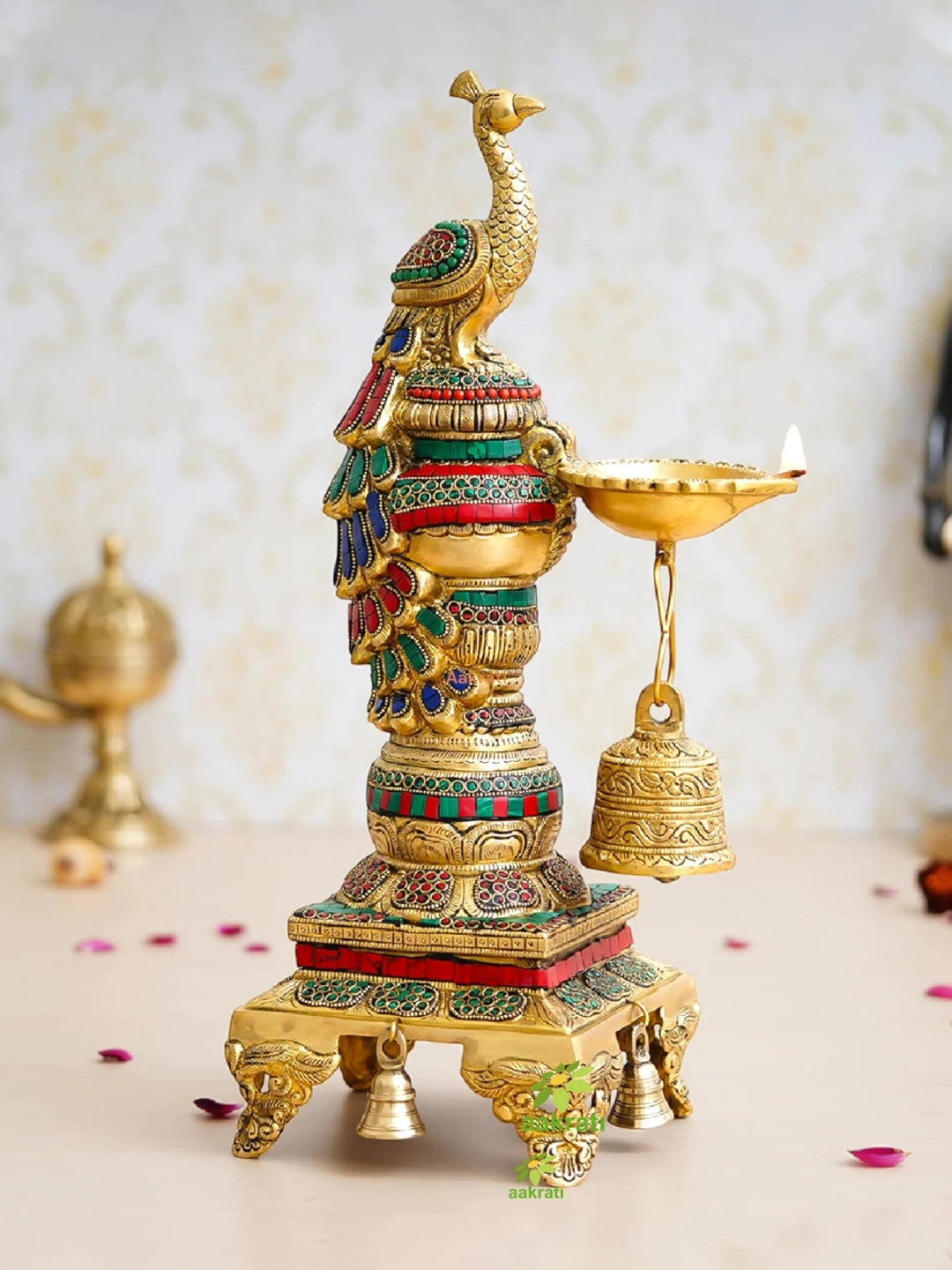 Peacock Diya