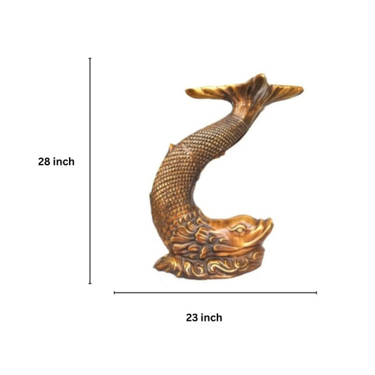 Handcrafted Brass Decorative Stool | Elegant Home Decor Piece for Living Room | Brass Stool with Artistic Design ( Yellow, 28 inch) Aakrati