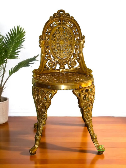 Brassware Antique Chair For Garden and Home Decoration