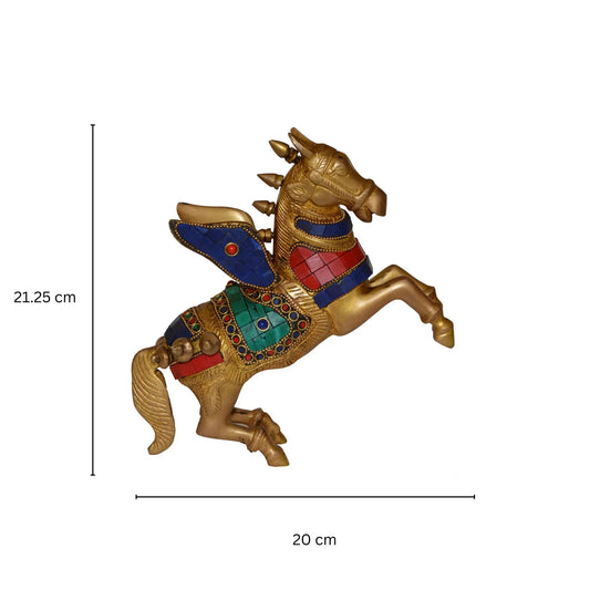 Flying Unicorn Horse Figure - Unique for gift - Metal Brass Handicrafts Aakrati