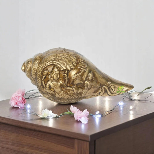 Aakrati - Religious Sankh for Temple Made By Brass Aakrati