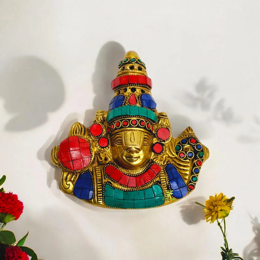 Religius statue of lord Balaji for worship and Wall Decpr Aakrati