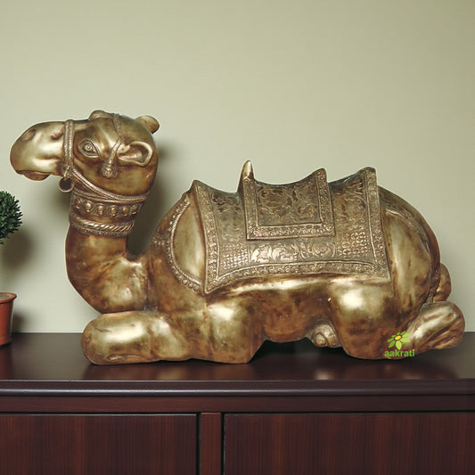 Sitting Camel Brass Made figure by Aakrati