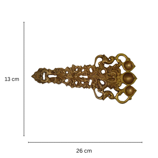 Designer Brass Made Oil hawan Spoon by Aakrati