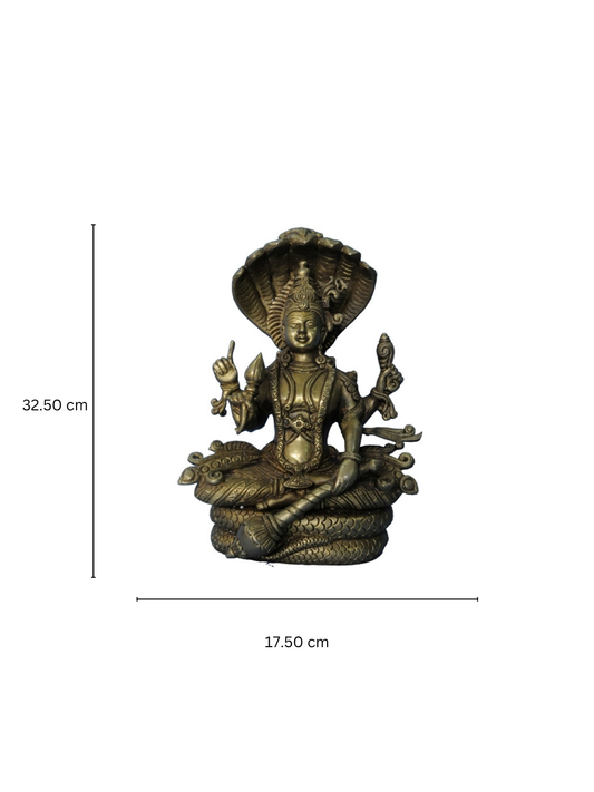 Lord Vishnu Statue of Brass