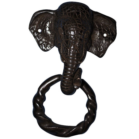 Brass Handmade Antique Door Knocker | Stylish Handmade Accent for Your Doorway | Brass Animal Shape Door Knocker ( Black, 6 inch)