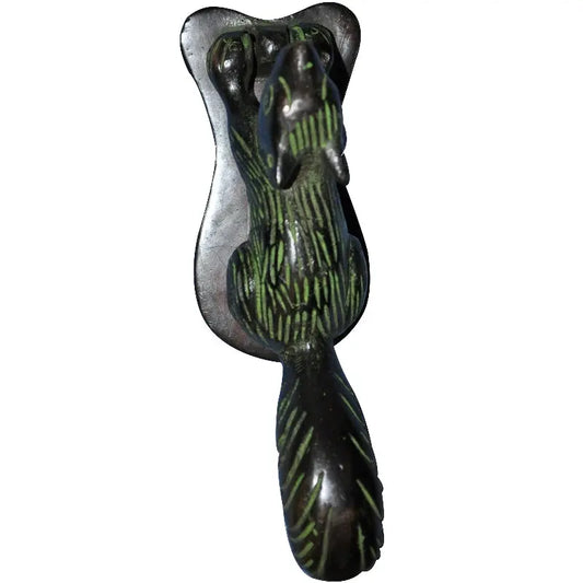 Brass Unique Shape Antique Door Knocker | A Perfect Blend of Art and Tradition | Antique Door Knocker ( Green, 6.5 inch) Aakrati