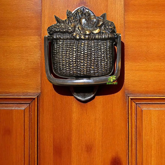 Basket Shape Door Knocker of Brass Aakrati