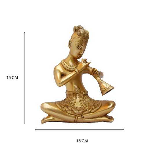 Decorative Hand Made Brass Metal Home decor Musician statue