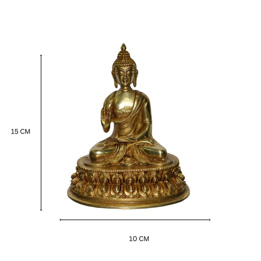 Lord Buddha Brass Metal Hand Carved Statue