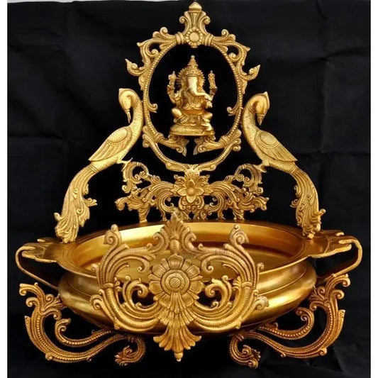 Lord Ganesha Entrance/Event Decor Brass Metal Hurli Aakrati