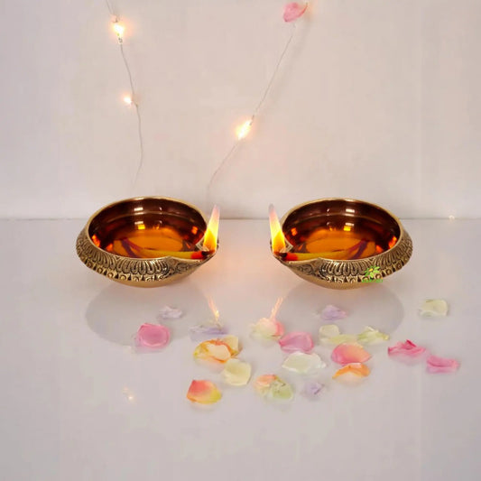 Deepawali Lighting Oil Diya for Decoration & Pooja set of Diya Aakrati