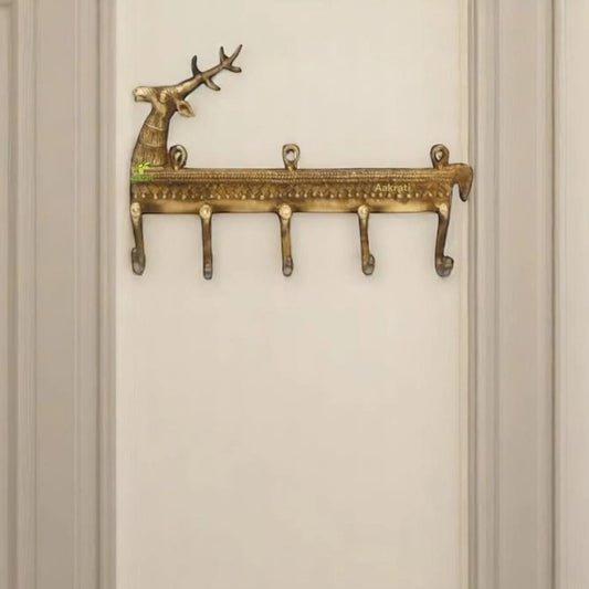 Premium Handcrafted Brass Wall Hook | Premium Quality for Stylish Home Accents | Sophisticated Brass Wall Hook ( Yellow 9.5 inch)