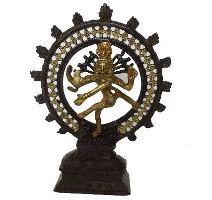 Premium Brass Nataraja Statue | Hindu God Shiva Dancing Idol for Puja Room & Festive Gifting Aakrati