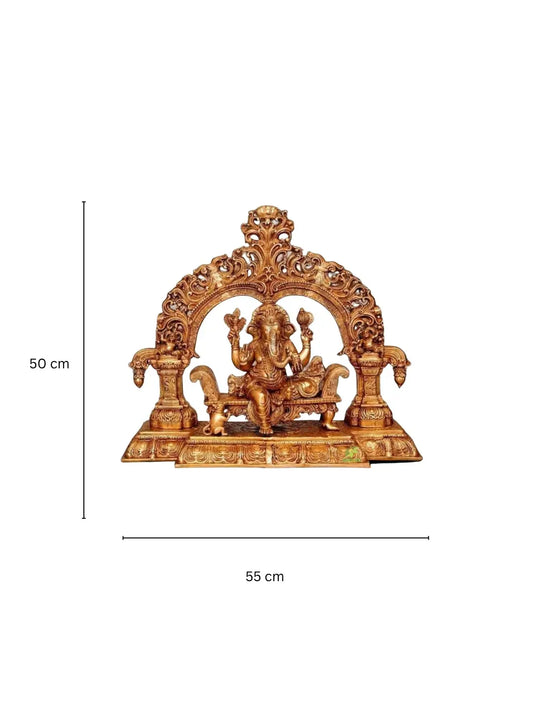 Ganesha Statue - A religious hindu lord Murti for your temple Aakrati