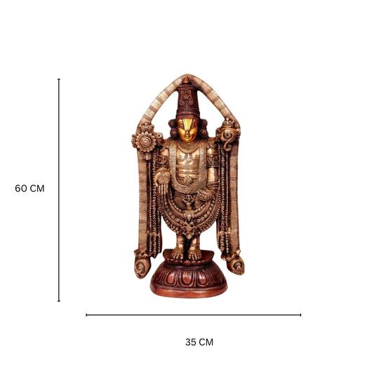 Brass Metal Lord Balaji Statue