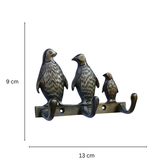 Vintage Brass Wall Hook | Functional Art for Your Home Decor | Premium Brass Wall Hook ( Black, 5 inch) Aakrati