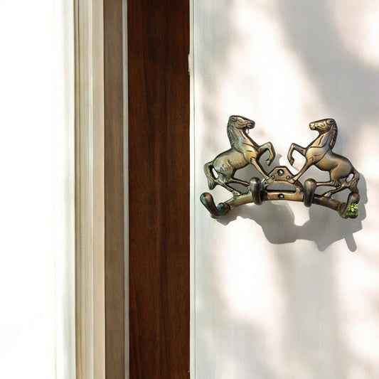 Handcrafted Brass Wall Hook | Unique and Elegant Home Decor | Unique Brass Wall Hook ( Brown, 6.5 inch)