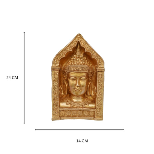 Lord Buddha Brass Made Decorative Figure Super Fine Carving