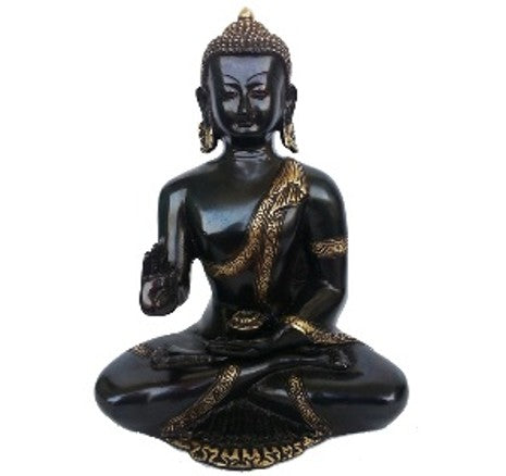 Brass Buddha Statue for Home – Meditation Sculpture for Peace, Prosperity & Spiritual Interior Decoration - Handcrafted Brass Buddha Aakrati