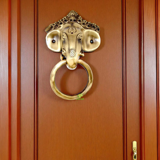 Designer Brass Elephnat Royal Door Knocker Aakrati