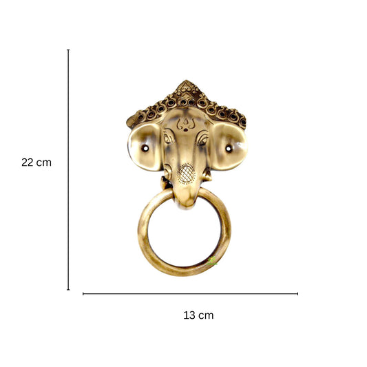Designer Brass Elephnat Royal Door Knocker