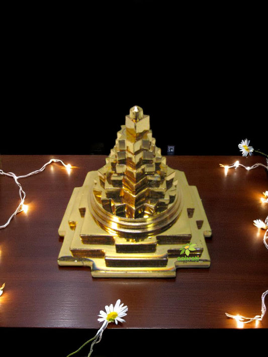 Golden Brass Pyramid