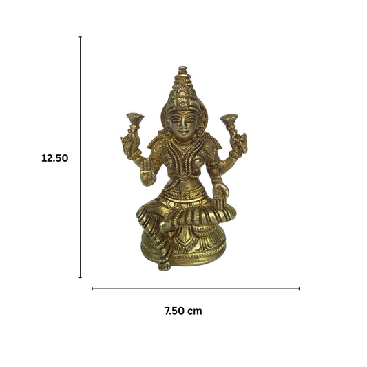 Laxmi Ji Brass sculpture in antique Finish