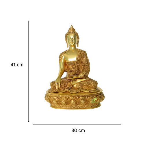 Unique Sculpture of Lord Buddha in Antique Finish