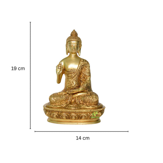 Blesssing Buddha Statue Decorative Showpiece Religious Figure