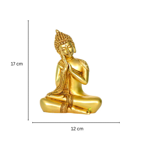 Buddha symbol of piece Brass metal Statue