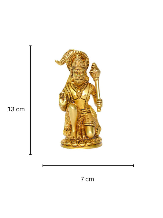 Blessing Lord Hanman Brass Sculpture for Temple