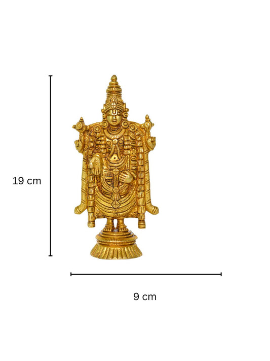 Tirupati Bala Ji Antique Finish Brass Statue