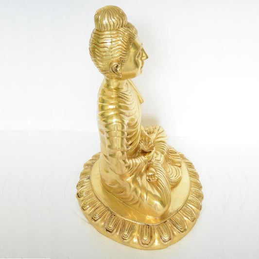Gautam Buddha brass made antique finish statue