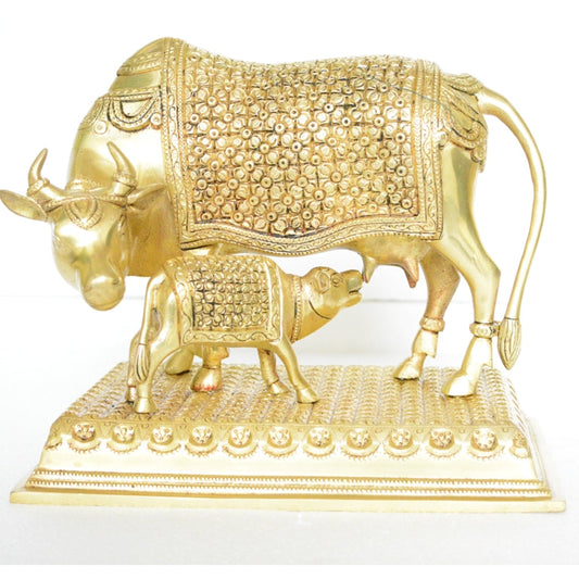 Cow and Calf Rectangal Base Aakrati