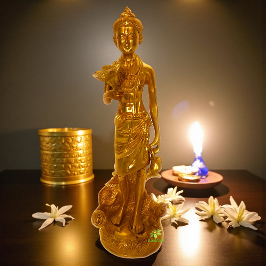 Swami Narayan from Akshardham Temple Brass Made Statue Aakrati