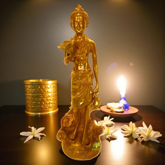 Swami Narayan from Akshardham Temple Brass Made Statue Aakrati