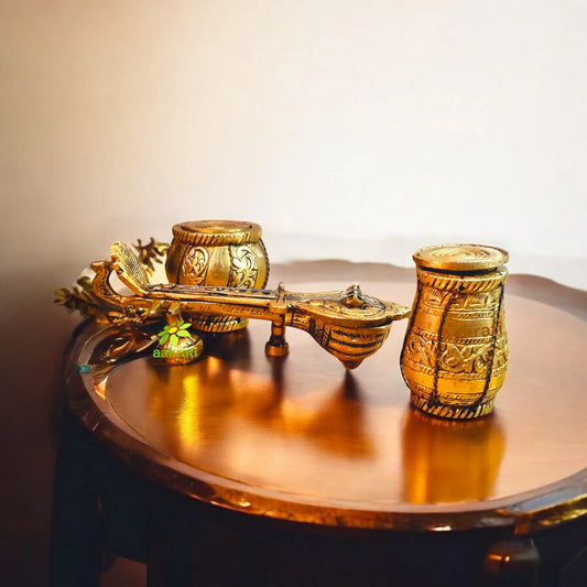 Aakrati Sitar and Tabla Dugi Set Statue Aakrati