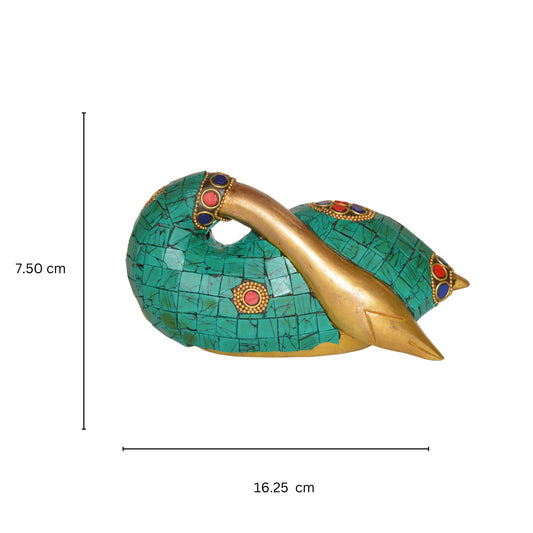 Swan Statue Metal brass made table decoration showpiece unique gift