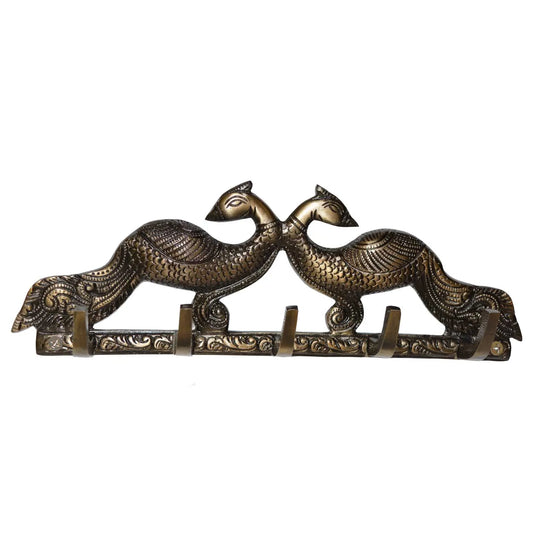 Aakrati Peacock Design Beautiful Metal Key Hook Aluminium Key Holder Aakrati