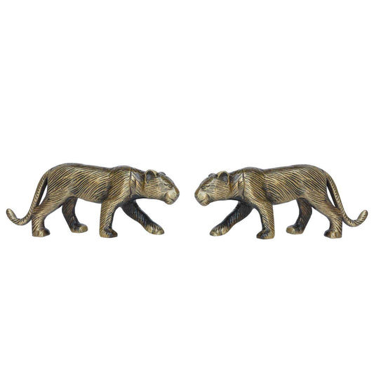 Stunning Pair of Sculpture of Brass metal Animal - Decorative Statue in Antique Finish for Table Decor for your Home & Office Decoration