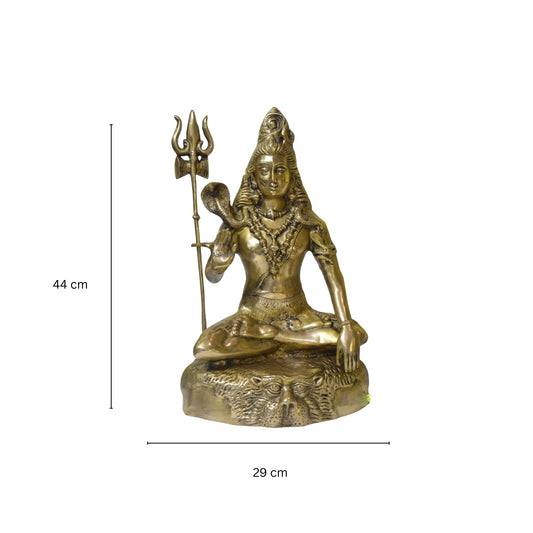 Shiva Statue, Lord Shiva Statue, Mahadev Statue, Trishul, Trident, Hindu God, Adiyogi Statue, Meditating Shiva, Indian Arts, Home Decor Idol Aakrati