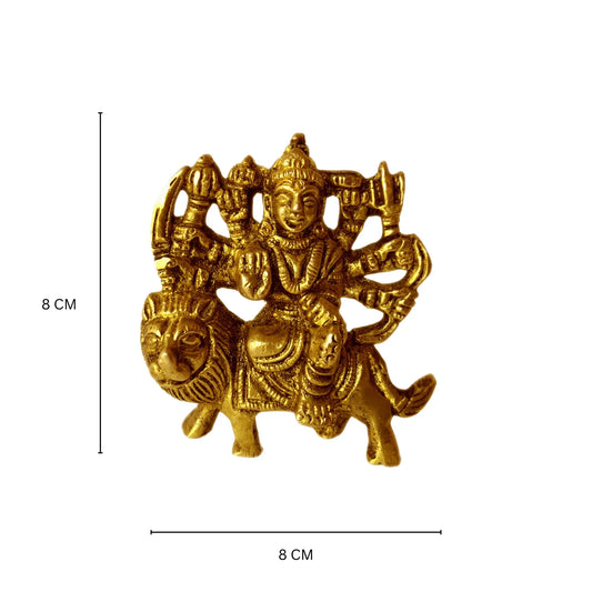 Durga Maa brass made hand craft pooja ghar/Temple/Gift statue Aakrati