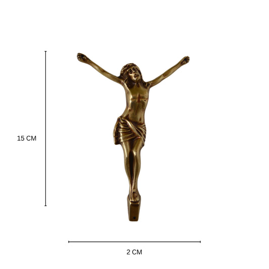 Brass Catholic Christian cross Jesus Christ sculpture For Wall Mounting or Hanging