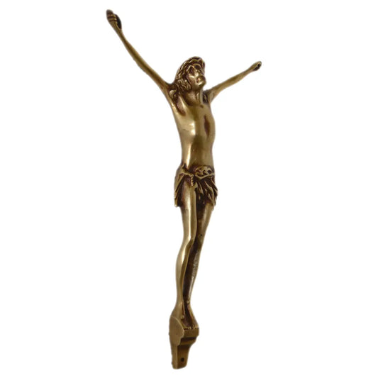 Brass Metal Jesus Figure Sculpture For Wall Mounting or Hanging Aakrati