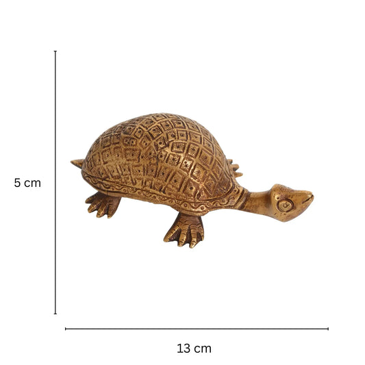 Aakrati Tortoise Shaped Brass Figurine For Decoration and table peper weight Aakrati